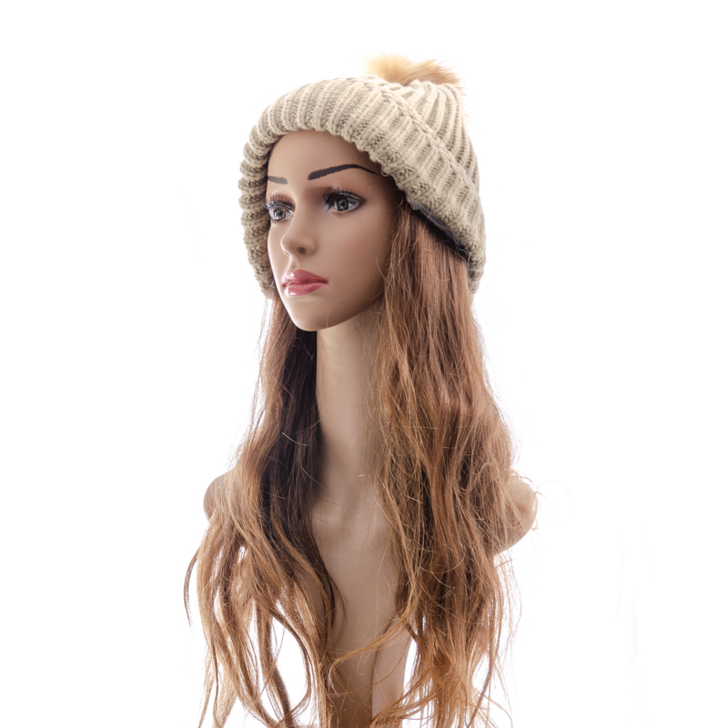 Light Brown Tan Wig Beanie