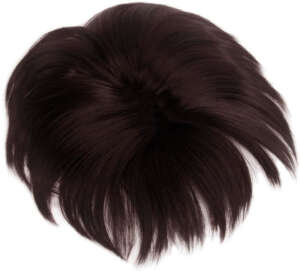 Hair Topper Natural Dark Brown