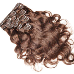 Tymeless hair wigs clip ins 100g brown